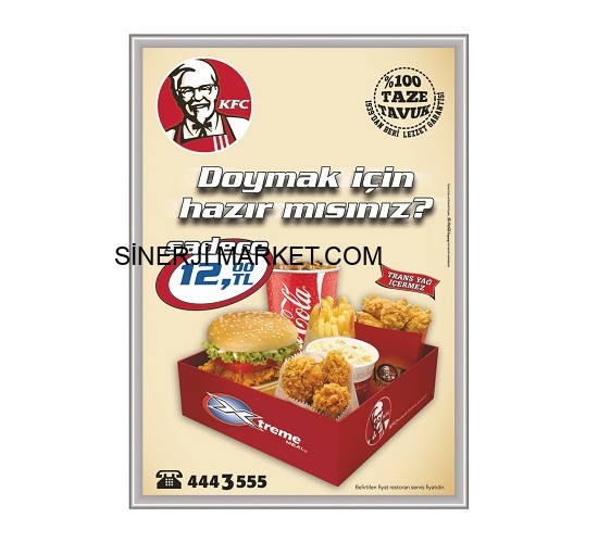 Güvenlikli Alüminyum Çerçeve - A4 21X29 25MM Güvenlikli Alüminyum Çerçeve - A4 21X29 25MM