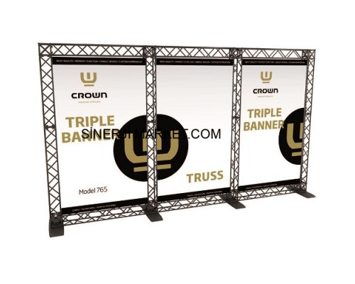 Crown Truss Stand Banner Düz Üçlü 120cm+120cm+120cmx240cm