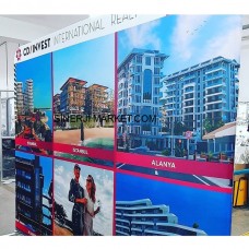 Kumaş Tekstil Stand Oval 300x230cm