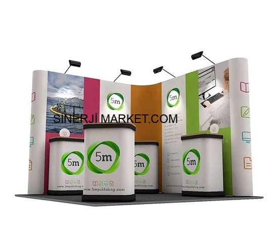 Pop Up Stand L Köşe Corner 2x2 Panel