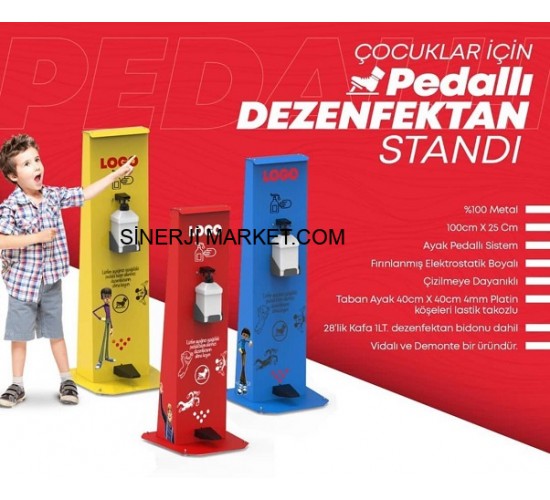 Çocuklar İçin Hijyen Noktası Standı Metal Çocuklar İçin Hijyen Noktası Standı Metal