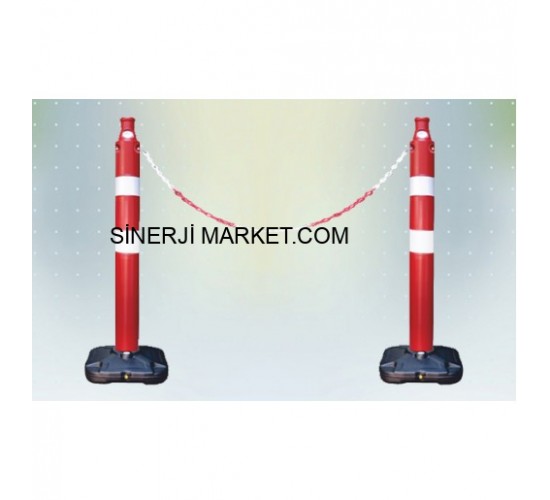 İki Adet Reklam Dubası Dikme ve Plastik Zincir İki Adet Reklam Dubası Dikme ve Plastik Zincir